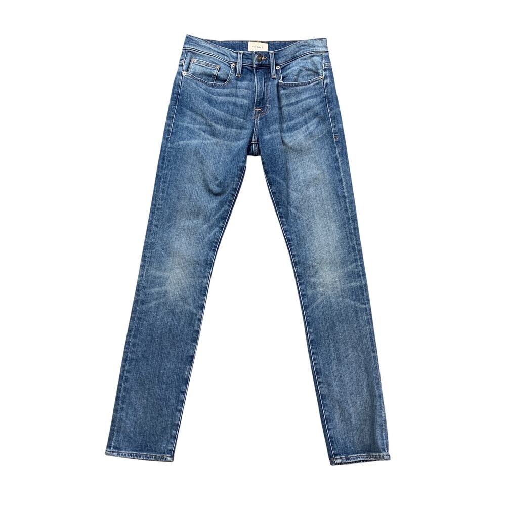 Frame Jeans Mens 29 Blue L'Homme Slim Stretch Straight Capistrano Medium Wash